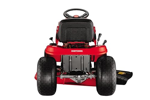 Craftsman 42" Gas Riding Lawn Mower with 17.5 HP* Briggs and Stratton Single-Cylinder Engine, Gas Lawn Tractor with 7-Speed Transmission, Red/Black - Image 8