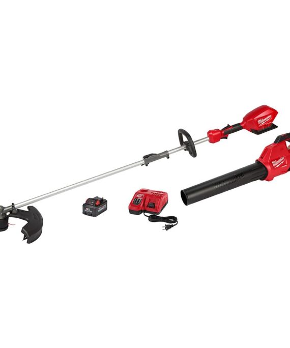 Milwaukee M18 Fuel 18-Volt Lithium-Ion Brushless Cordless Quik-LOK String Trimmer/Blower Combo Kit with Battery & Charger (2-Tool) 3000-21