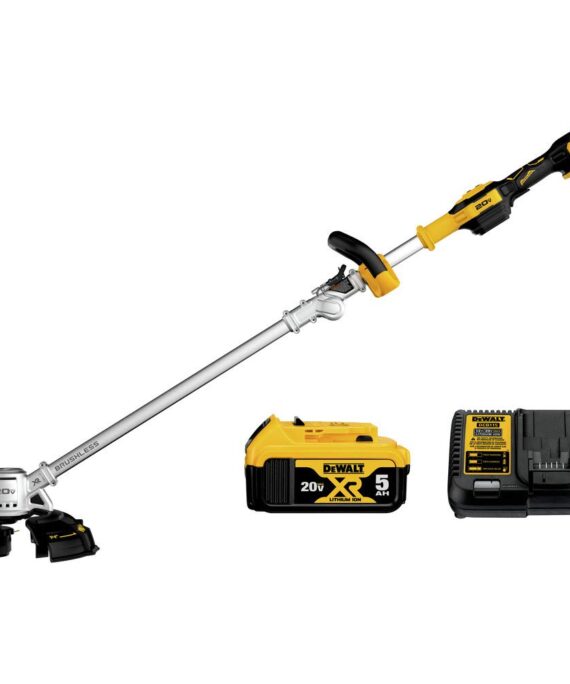 DEWALT 20V MAX* String Trimmer Kit, 5-Ah (DCST922P1)