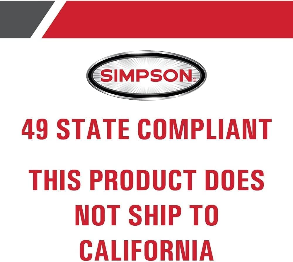 Simpson 4400 PSI Gas Pressure Washer, 4.0 GPM Commercial Power Washer, Cold Water, 50' Hose, PowerShot, 49-State Compliant (PS60843) - Image 8