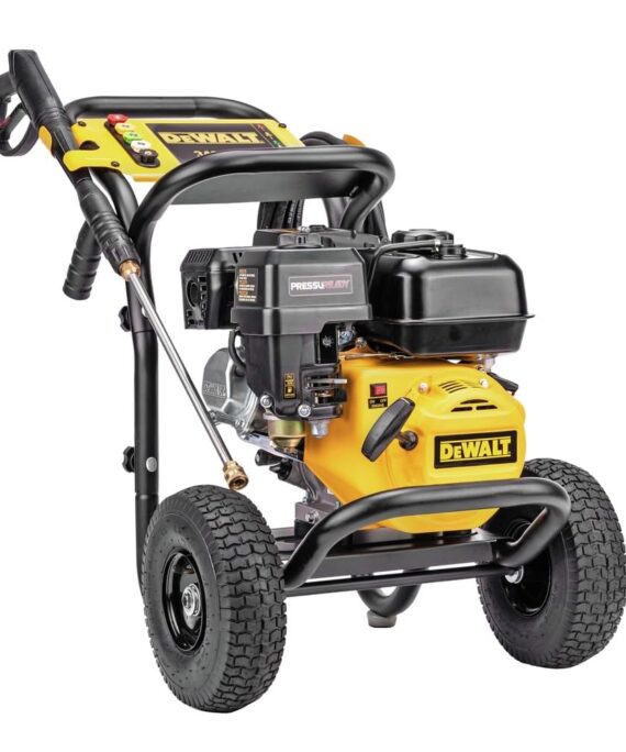 DeWalt DXPW3400PRNB-S PressuReady 3400 PSI Gas Pressure Washer with Quick Start Technology, 2.5 GPM Axial Cam Pump, 208cc Engine, Cold Water, Includes 25-Ft Hose, Nozzles, Spray Gun & Wand, 49-State