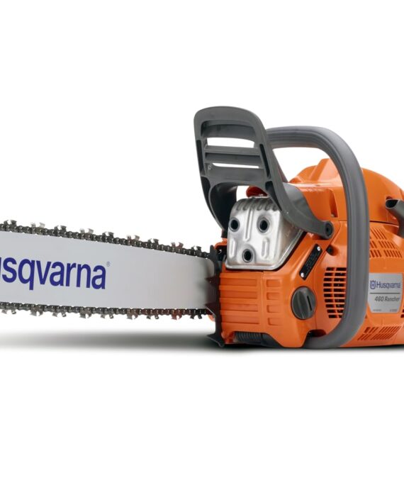 Husqvarna 460 Rancher Gas Powered Chainsaw, 60.3-cc 3.6-HP, 2-Cycle X-Torq Engine, 24 Inch Chainsaw with Automatic Adjustable Oil Pump, For Wood Cutting, Tree Trimming and Land Clearing
