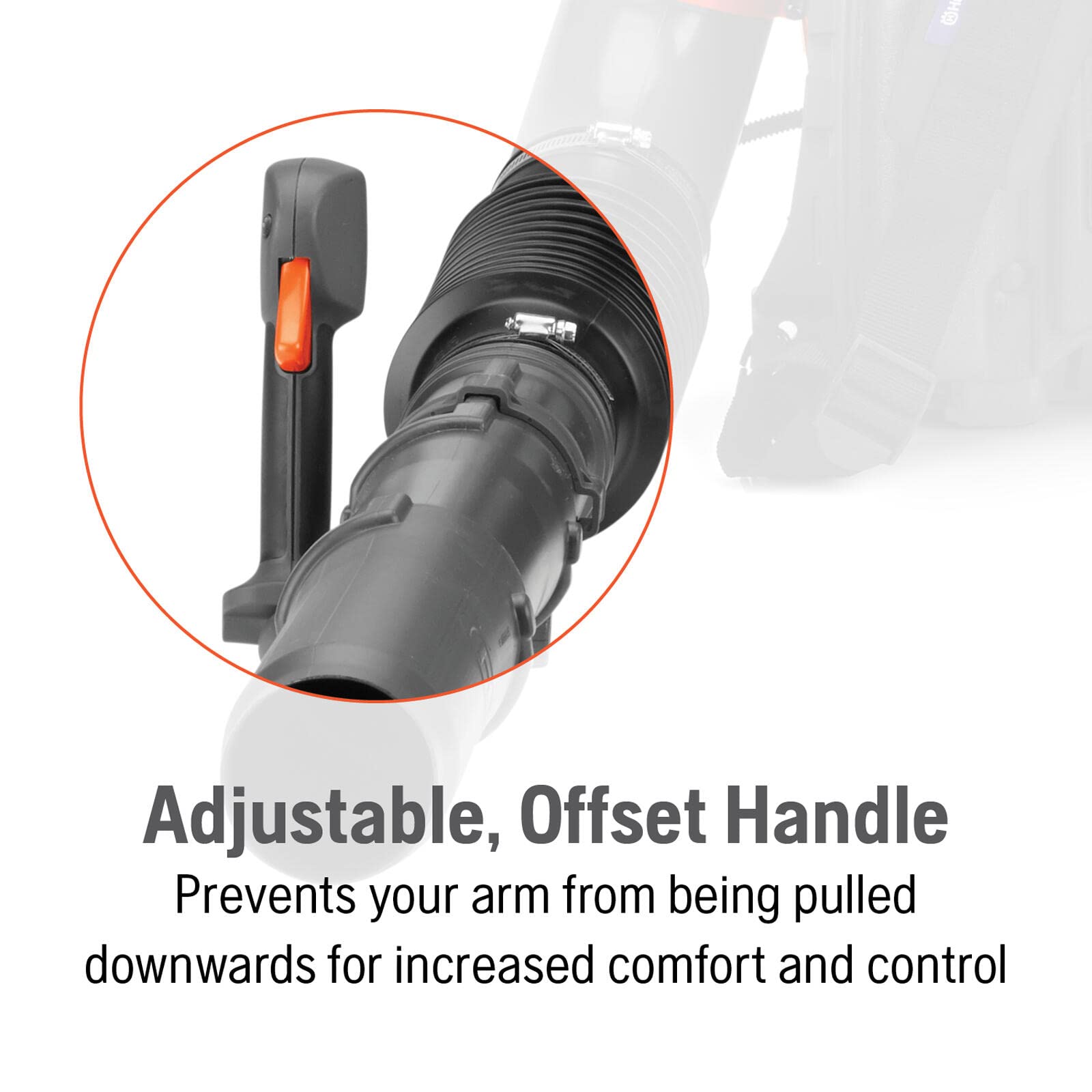 Husqvarna 360BT Gas Leaf Blower, 65.6-cc 3.81-HP 2-Cycle Backpack Leaf Blower with 890-CFM, 232-MPH, 30-N Powerful Clearing Performance and Load-Reducing Harness, Gifts for Men - Image 6