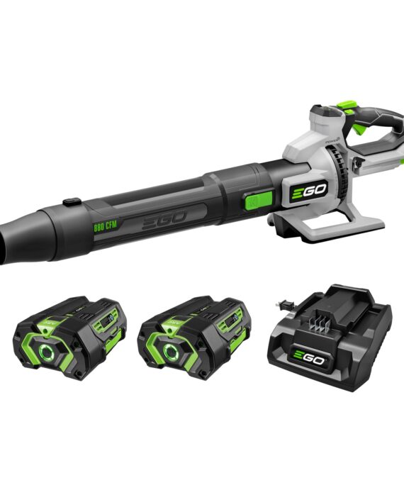 EGO POWER+ Leaf Blower, Cordless Electric 880 CFM, Includes (2) 56V 4.0Ah Batteries and Charger - LB8803-2