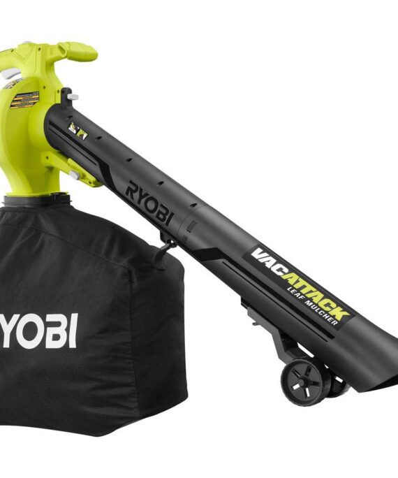 RYOBI 40-Volt VacAttack Lithium-Ion Cordless Leaf Vacuum Mulcher with Metal Impeller,Variable Speed Dial, and Heavy Duty Bag (Battery and Charger Not Included)