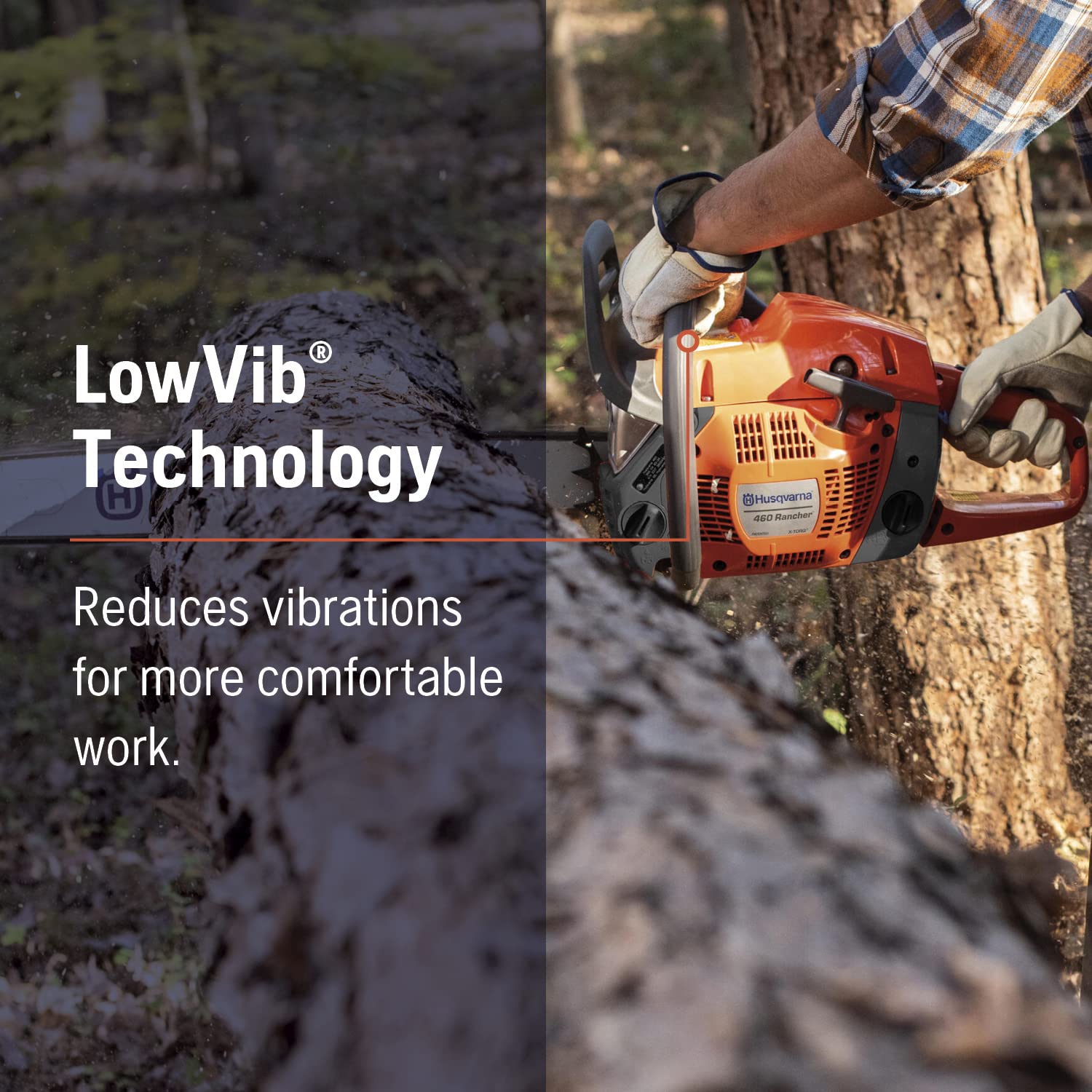 Husqvarna 460 Rancher Gas Powered Chainsaw, 60.3-cc 3.6-HP, 2-Cycle X-Torq Engine, 24 Inch Chainsaw with Automatic Adjustable Oil Pump, For Wood Cutting, Tree Trimming and Land Clearing - Image 6