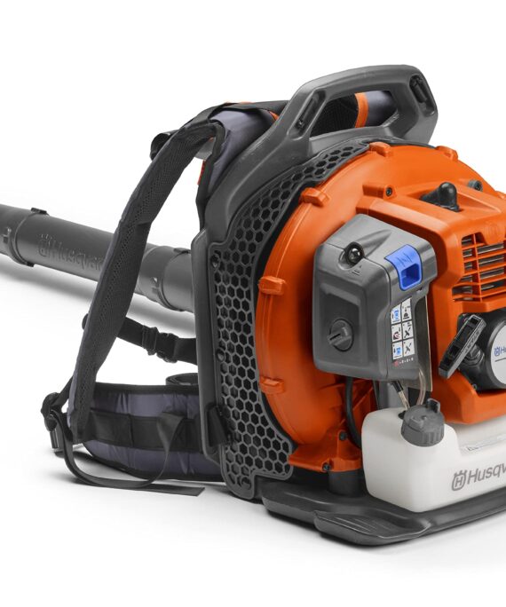 Husqvarna 150BT Gas Leaf Blower, 51-cc 2.16-HP 2-Cycle Backpack Leaf Blower, 765-CFM, 270-MPH, 22-N Powerful Clearing Performance and Ergonomic Harness System, 970466901